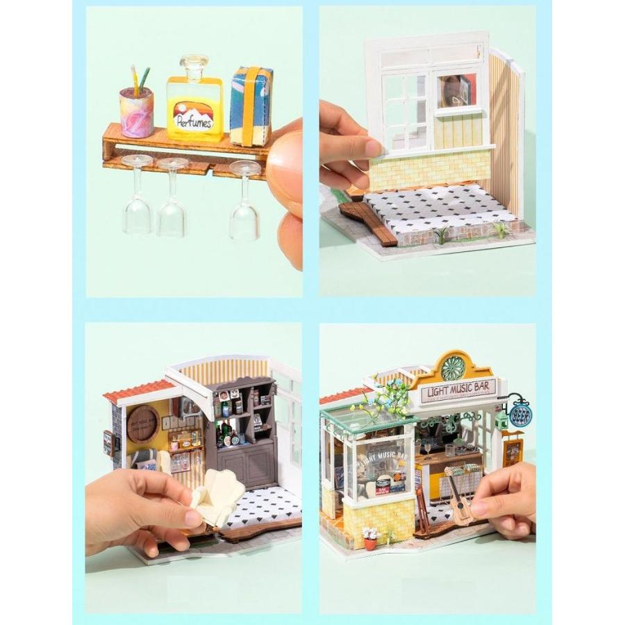 ドールハウス キット ミュージックバー 手作り ティーショップ 子供