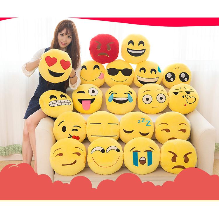 顔文字クッション ぬいぐるみ 面白 顔文字 絵文字 もこもこ ふわふわ