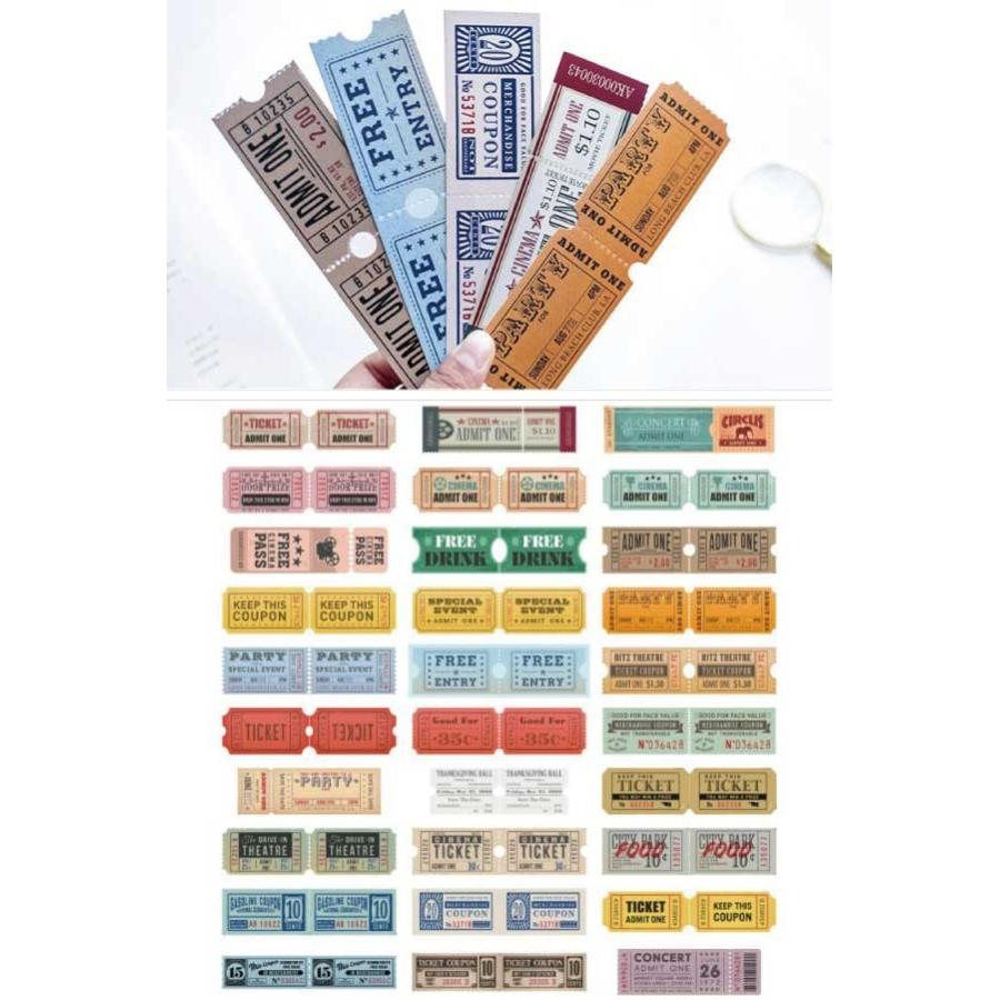 ヴィンテージ風 チケット型 メッセージカード しおり メモ帳 雑貨 文具 デコレーション ラッピング プレゼント 9717 9717 ファンシーアクセのhumming F 通販 Yahoo ショッピング