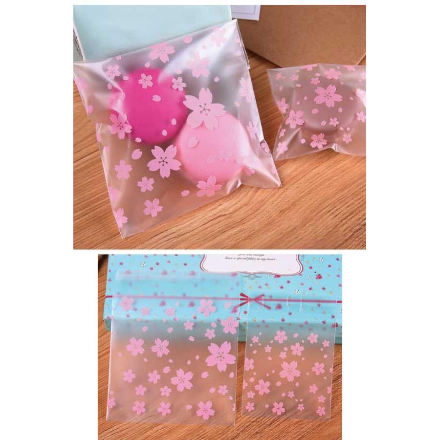 確認用1899円 桜ピンク半透明400枚まとめ売り　ラッピング袋テープ付きopp 確認用1899円ラッピング袋テープ付opp桜ピンク半透明400枚セット