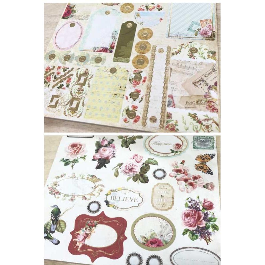 紙もの★Bページ デコレーション ペーパー ブック B ラッピング デコ カラフル