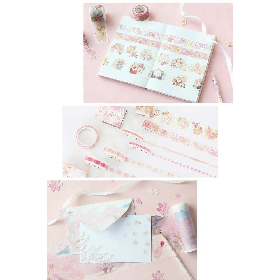 送料無料 桜 マスキングテープ マステ 30mm 桜柄 春 文具 和紙
