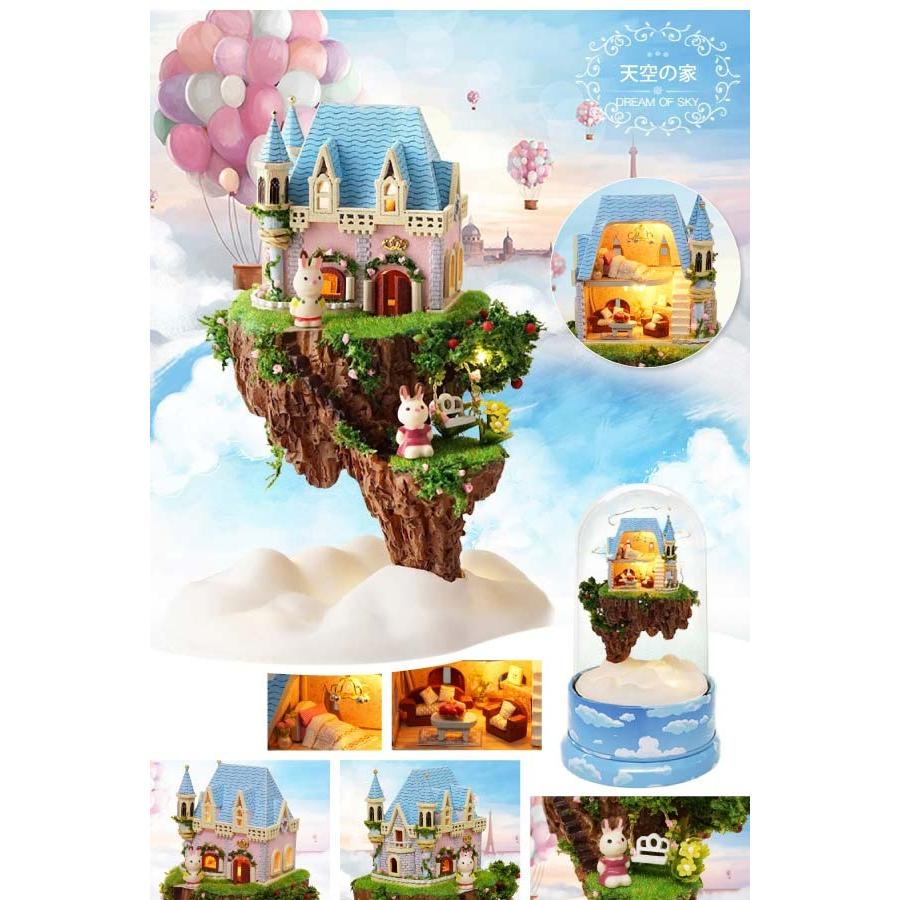 ドールハウス キット 手作り 子供 ミニチュア ドールハウスキット 木製