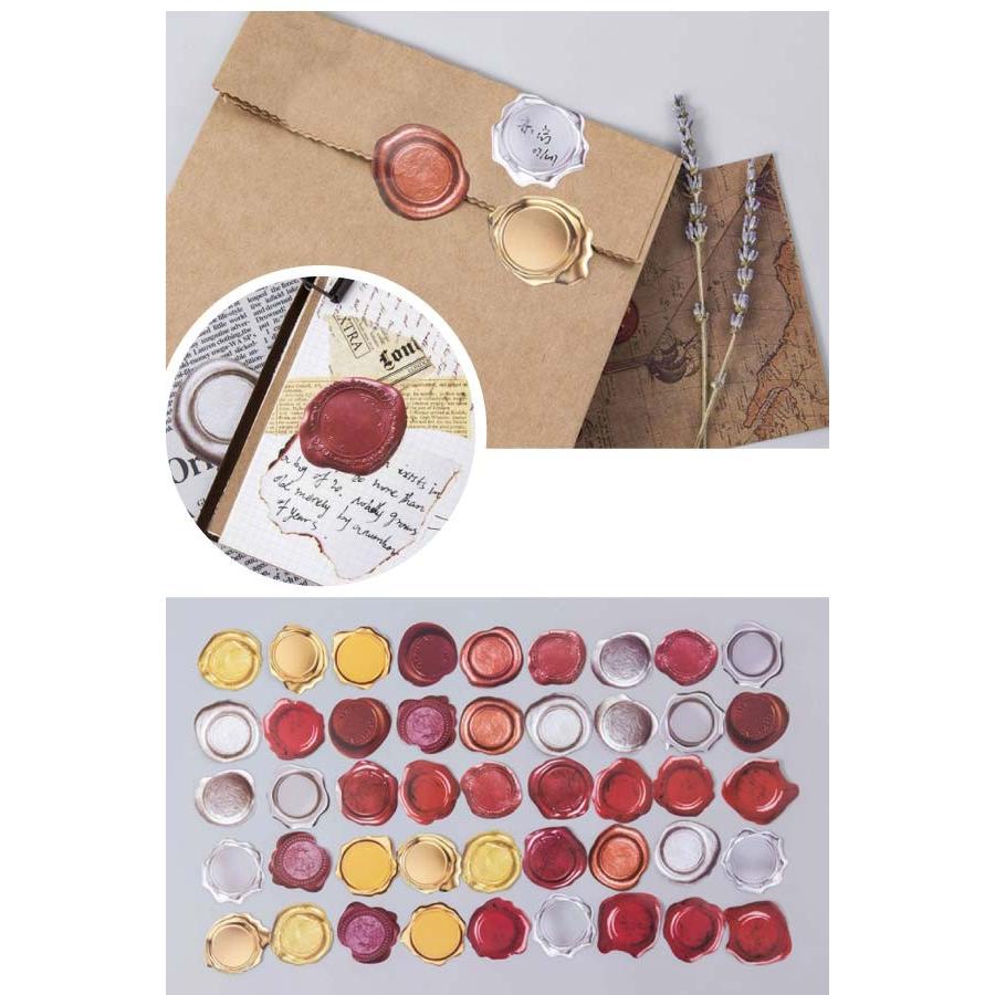 送料無料 フレークシール シーリングワックス風 コラージュ 新作