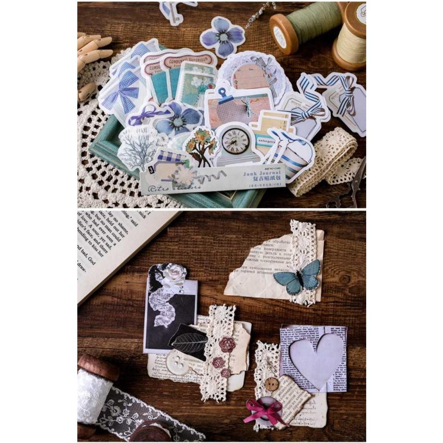 送料無料 アンティーク デコ ステッカー シール コラージュ 新作