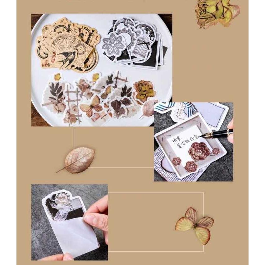 送料無料 アンティーク デコ ステッカー シール コラージュ 新作