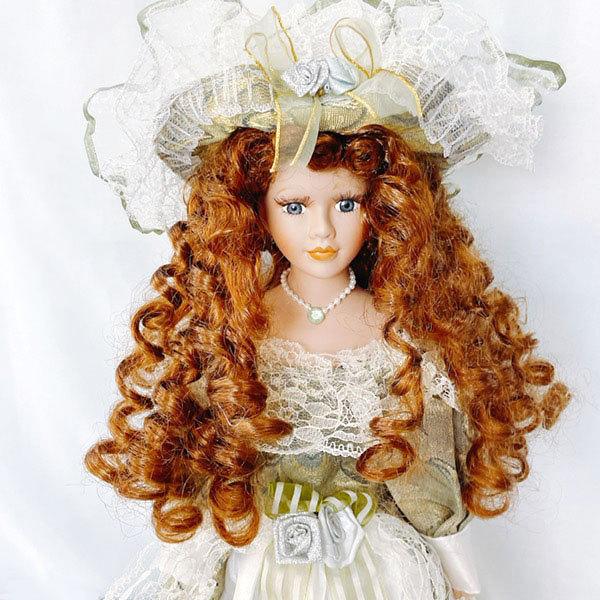 ドール ビスクドール リプロダクション 人形 フランス人形 アンティーク風 ポーセリン 西洋人形 インテリア コレクション dl220105｜humming-f｜02