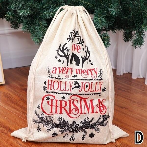 送料無料 クリスマス ラッピング 袋 大きい リネン バッグ トナカイ ギフト 包装 プレゼント 可愛い おしゃれ X19090｜humming-f｜05
