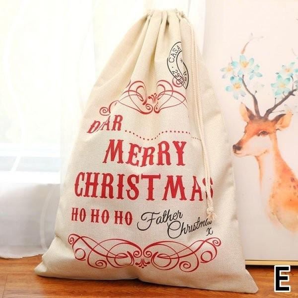 送料無料 クリスマス ラッピング 袋 大きい リネン バッグ トナカイ ギフト 包装 プレゼント 可愛い おしゃれ X19090｜humming-f｜06