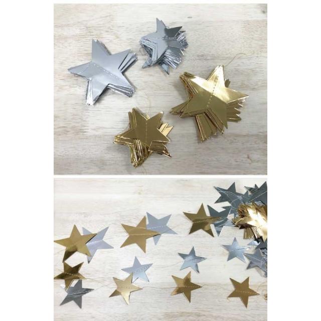 新品❤️ ストリング スターツリー プルフラッグ プルフラッグ クリスマス 送料無料 星型 ガーランド クリスマス 飾り 星 スター パーティー