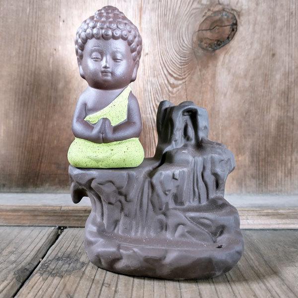 香炉 骨董品 お香立て 仏像 珍品 レア 小さな 仏様 お香立て 陶磁器 仏像 癒し お香 線香立て 香炉