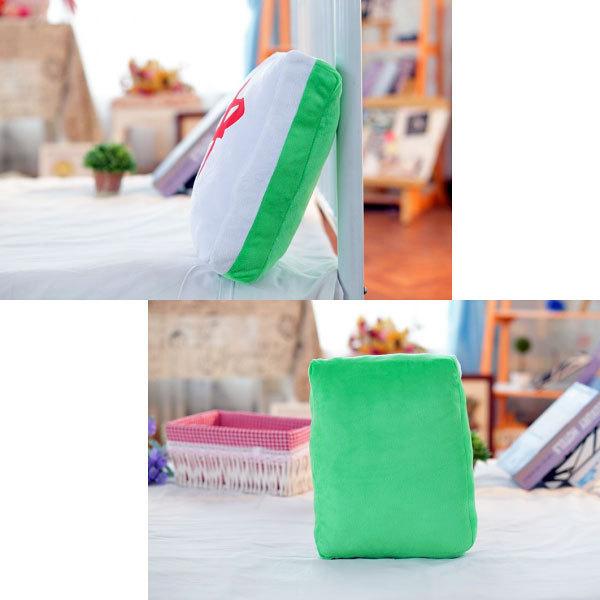 クッション 麻雀牌 座布団 家具 四角 インテリア マージャン 牌 白 發