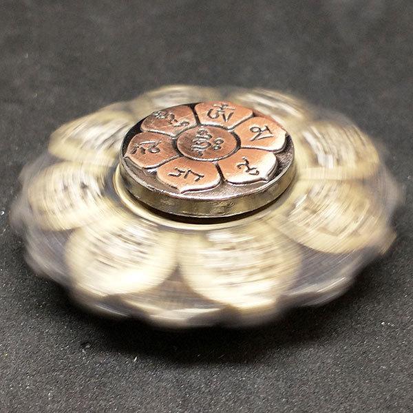 知育玩具 ハンドスピナー 六字真言 八吉祥 蓮華 フィジェットスピナー