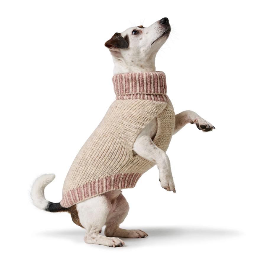 ハンター 犬用 服 ニット オーゼンセ 55 cm + 帽子セット 中型犬 防寒 セーター お揃い ドイツブランドの画像