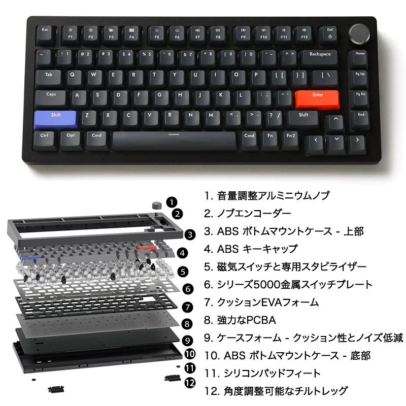 DrunkDeer A75 ラピッドトリガーキーボード 超高速磁気リニアスイッチ 