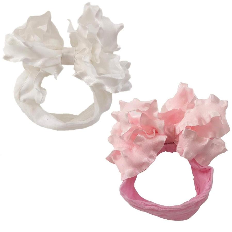 激安ブランド Micia Luxury ミシアラグジュアリー ヘアバンド ゆるふわリボン ヘアクリップピン付 ワッフルヘアバンド 双子セット ピュアホワ 人気ブランド Artech Mi It