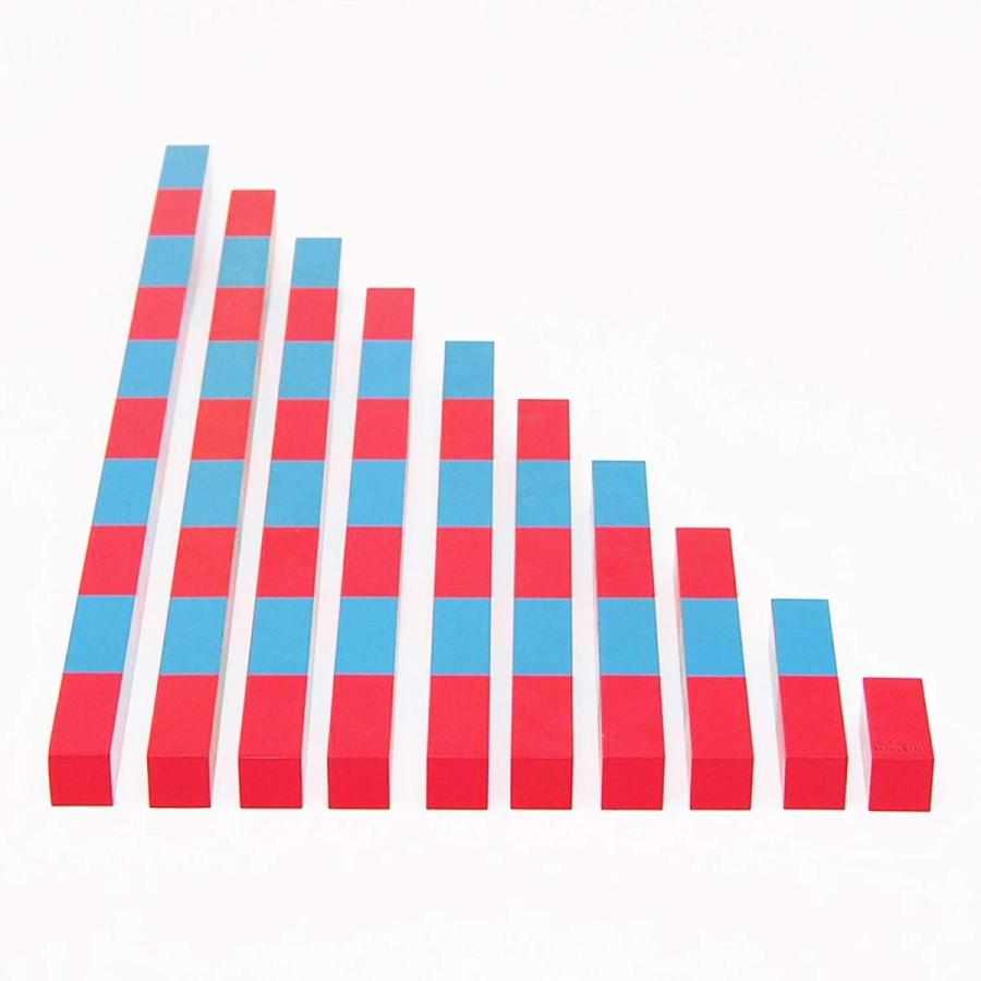 Monte Kidsモンテッソーリ教具 算数棒 大 教材用サイズ Montessori 知育玩具教具 幼児早期教育 モンテキッズ Purrworld Com