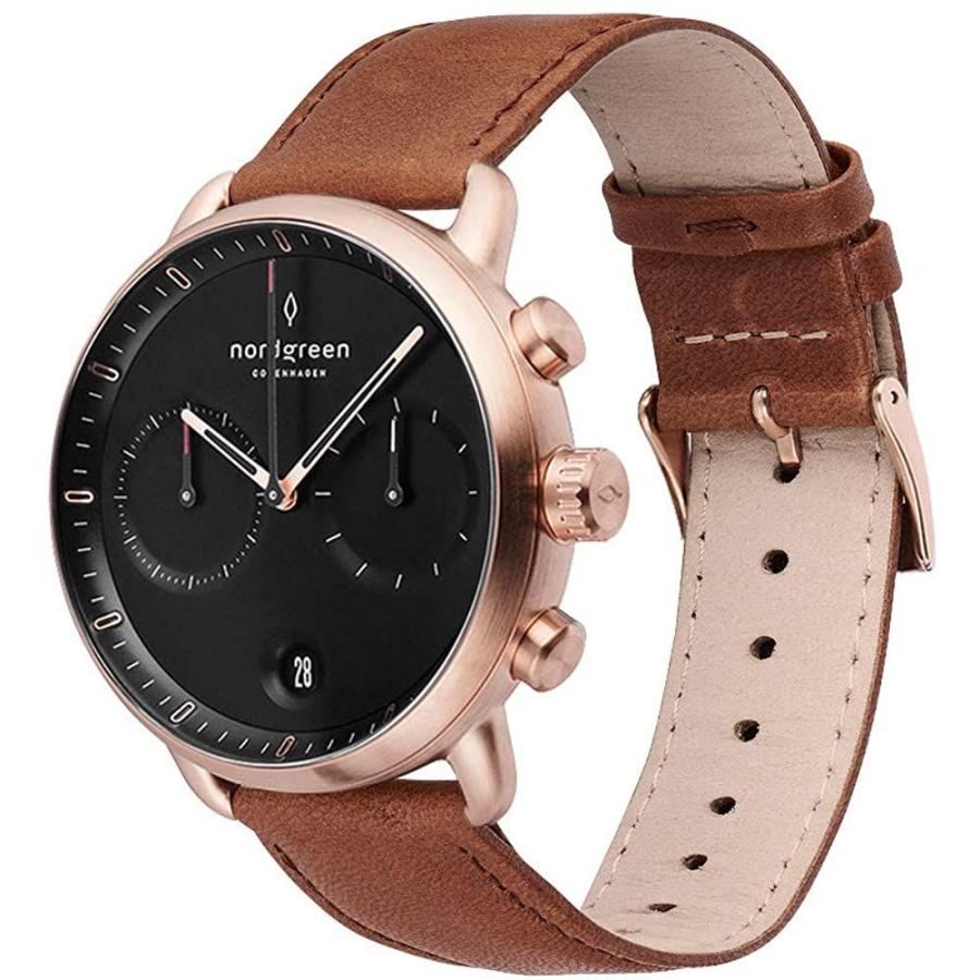 50 Off Nordgreen ノードグリーン Pioneer メンズのローズゴールド の42mm クロノグラフ ブラック フェイス ブラウン レザー 楽天市場 Kuljic Com