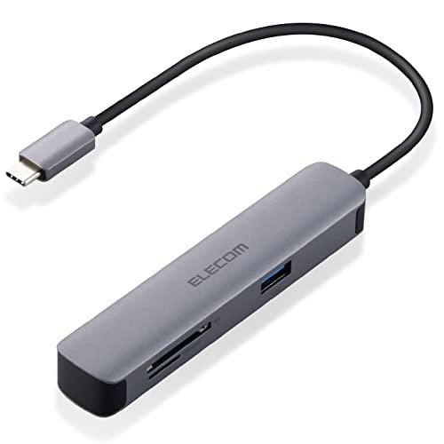エレコム USB Type-C ハブ ドッキングステーション 5-in-1(SD/microSD) DST-C16SV/ USBハブ