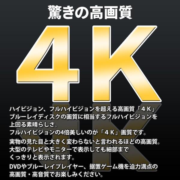 hdmiケーブル 4m 4k 1年保証 ハイスピード イーサネット対応 Ver.2.0