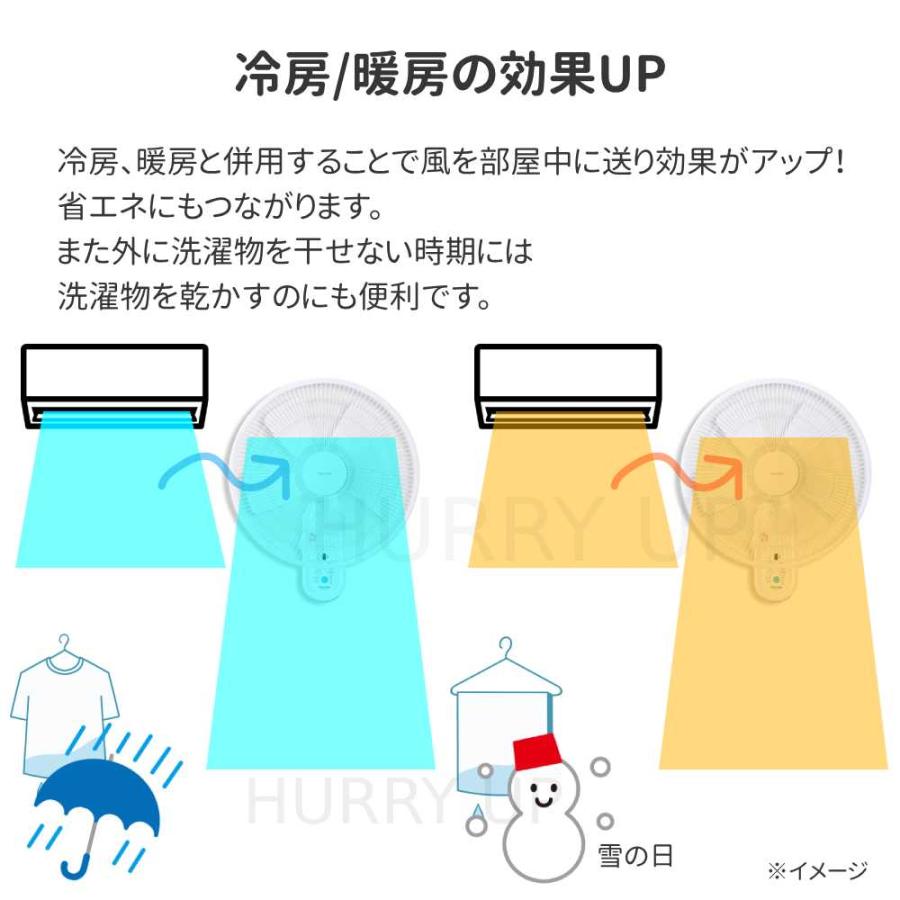 TEKNOS（テクノス） 扇風機 dcモーター 壁掛け 扇風機 熱中症対策