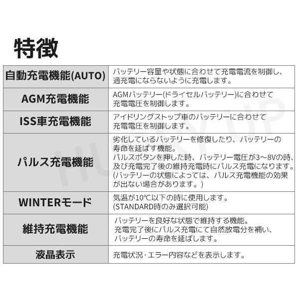 メルテック バッテリー充電器 12v パルス充電器 バイク 自動車