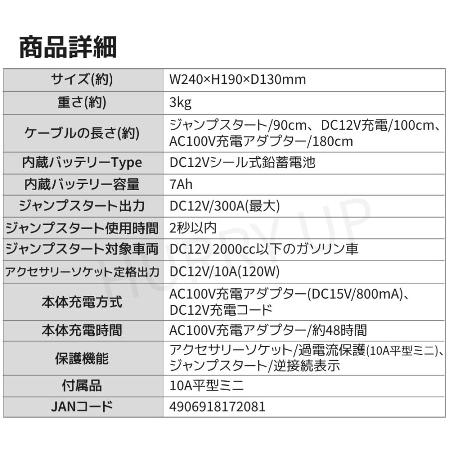 ポータブル電源 スターター 120w dc12v ac100v 300a 800ma 充電 キャンプ 車中泊 アウトドア ジャンプスターター 大時工業 sg-1500 メルテック | メルテック | 05