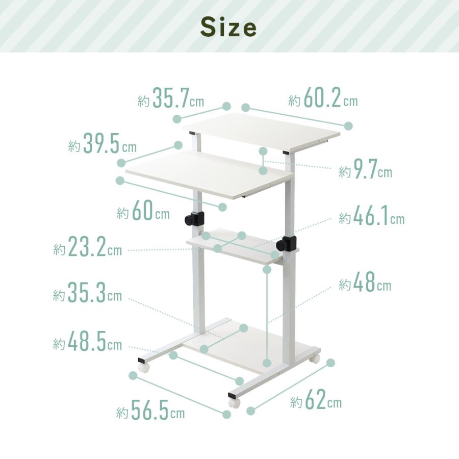 パソコンデスク 昇降デスク スタンディングデスク 120cm 60cm デスク