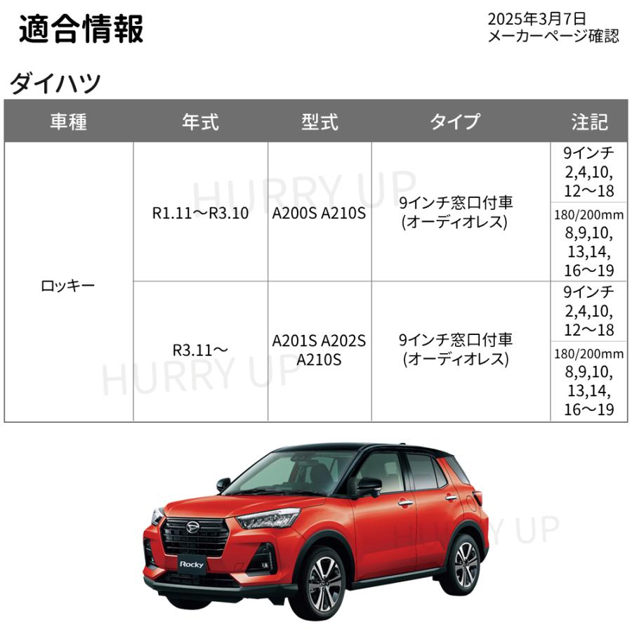 NITTO カーオーディオ 取付 キット nkk-d75d ロッキー ライズ rex