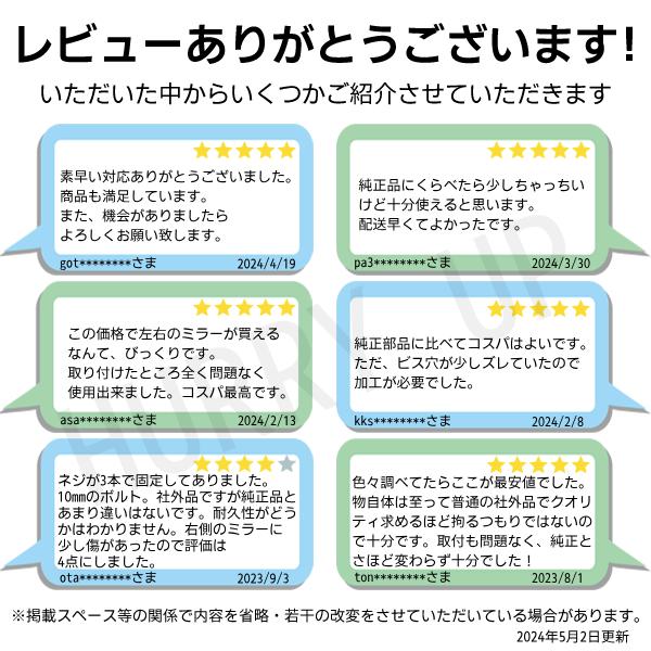 サイドミラー ハイゼット トラック ミラー アウトサイドミラー ドアミラー 交換用 車 部品 左右 セット｜hurry-up｜06