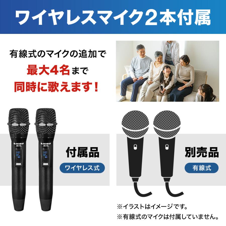 ANABAS カラオケセット 家庭用 カラオケマイク カラオケ dvd ANABAS カラオケセット 家庭用 カラオケマイク カラオケ dvd