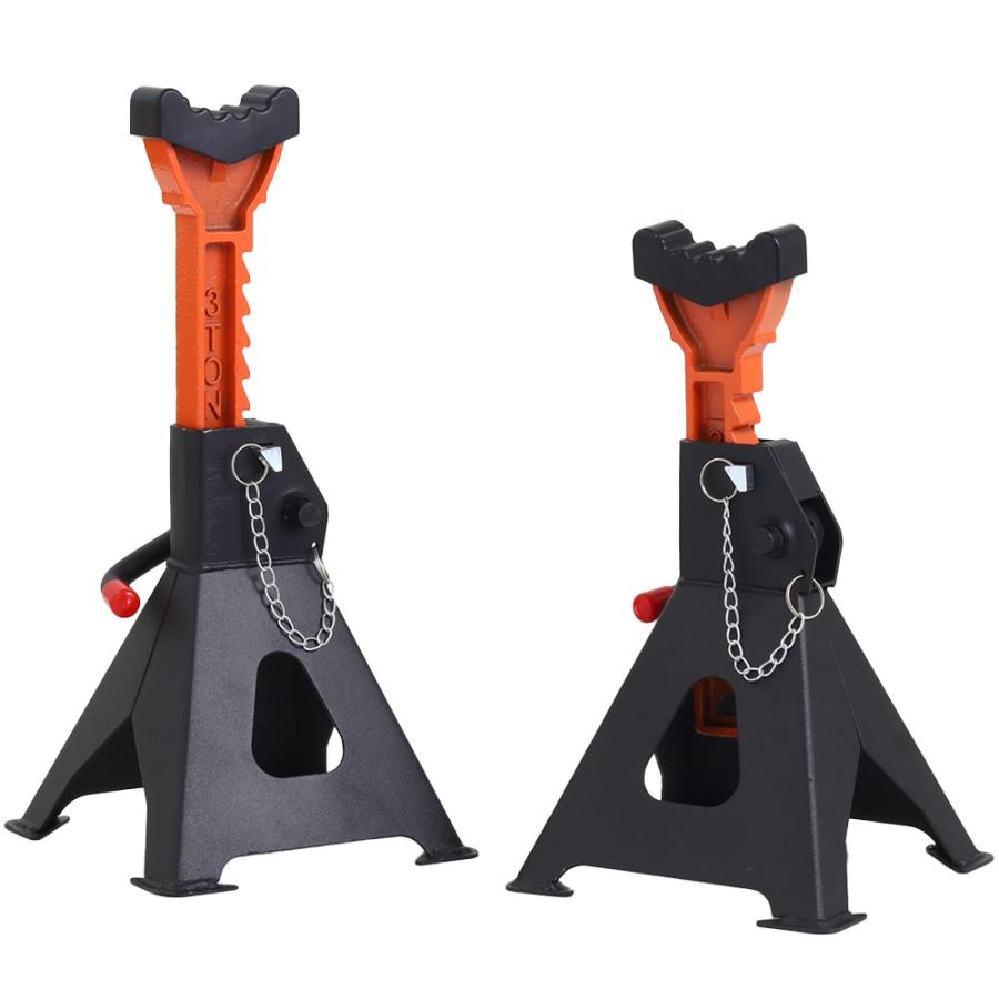 ジャッキスタンド 3t 2基 ラバーパッド ジャッキ 車 3トンジャッキ