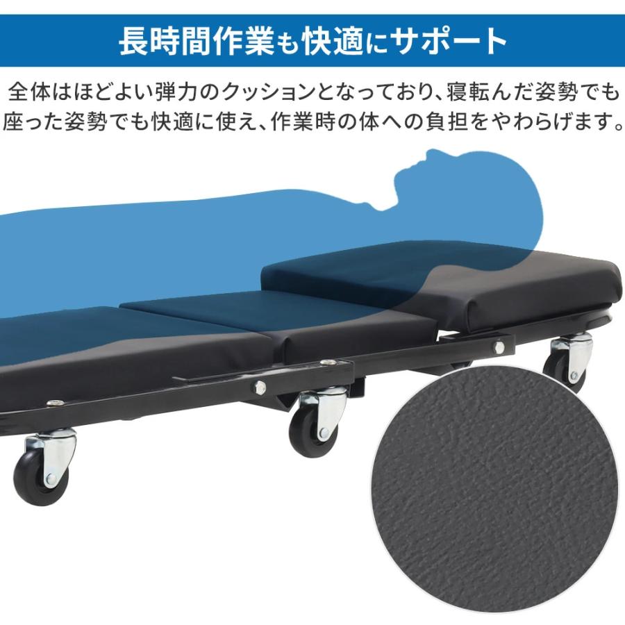 クリーパー 寝板 クリーパーチェア メカニッククリーパー 6輪 ガレージ