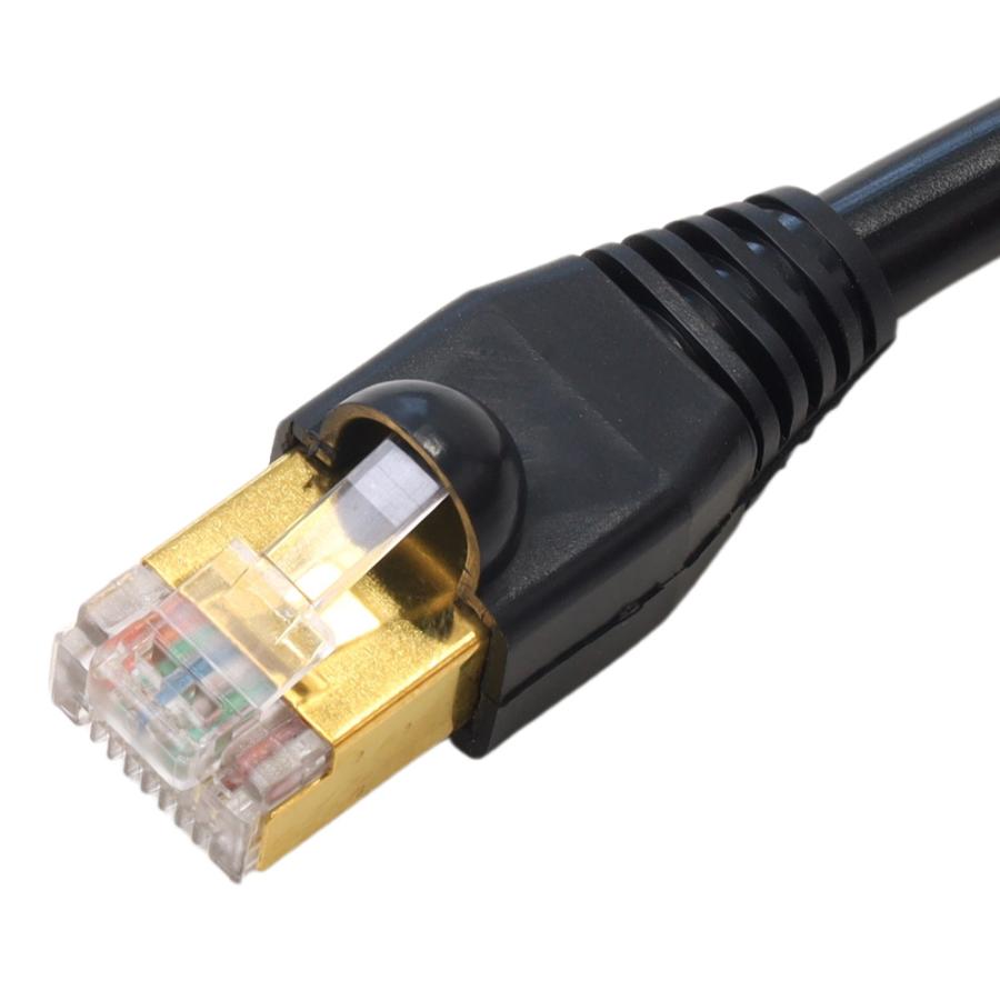 LANケーブル 20m 30m 50m 100m cat6 cat6a 防水 屋外用 爪折れ防止