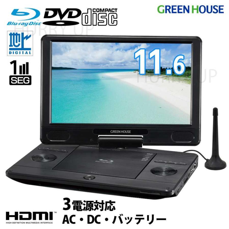 GREEN HOUSE（グリーンハウス） ポータブルdvdプレーヤー ブルーレイ