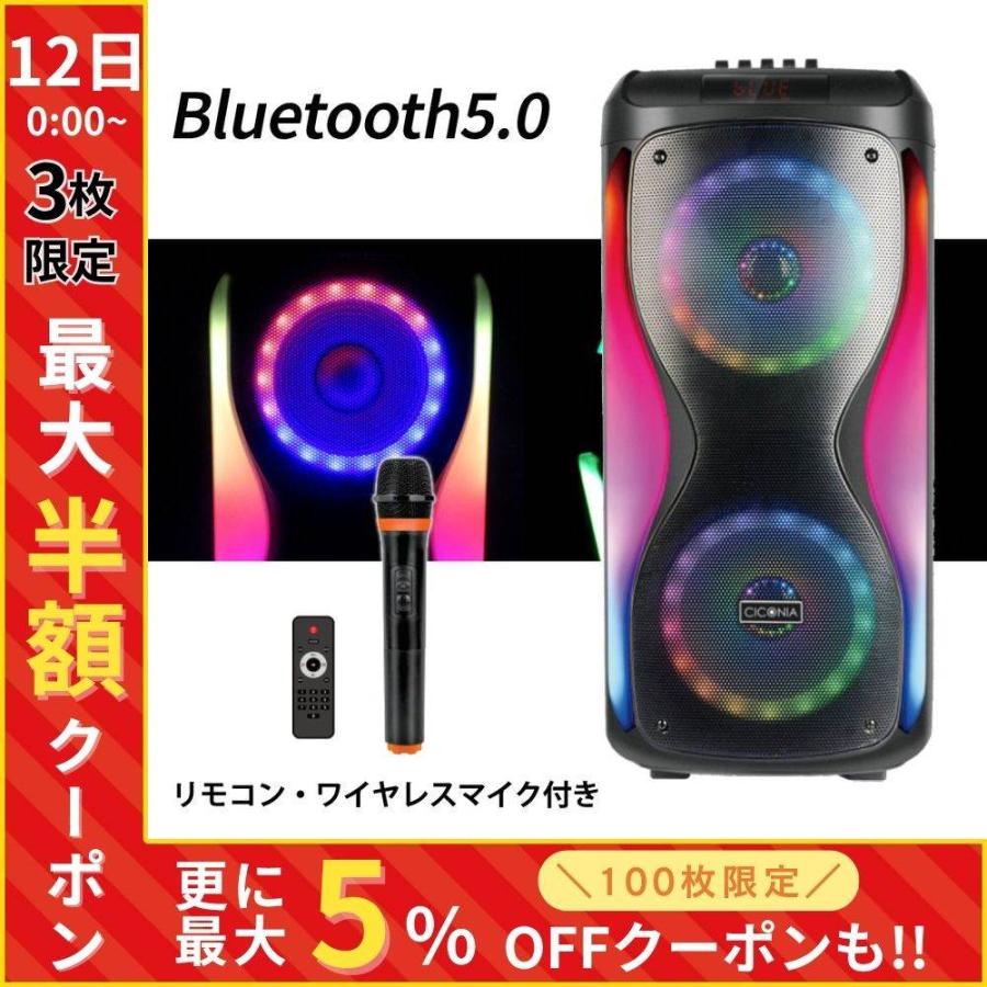 CICONIA ワイヤレススピーカー マイク2本付き CICONIA ワイヤレススピーカー マイク2本付き