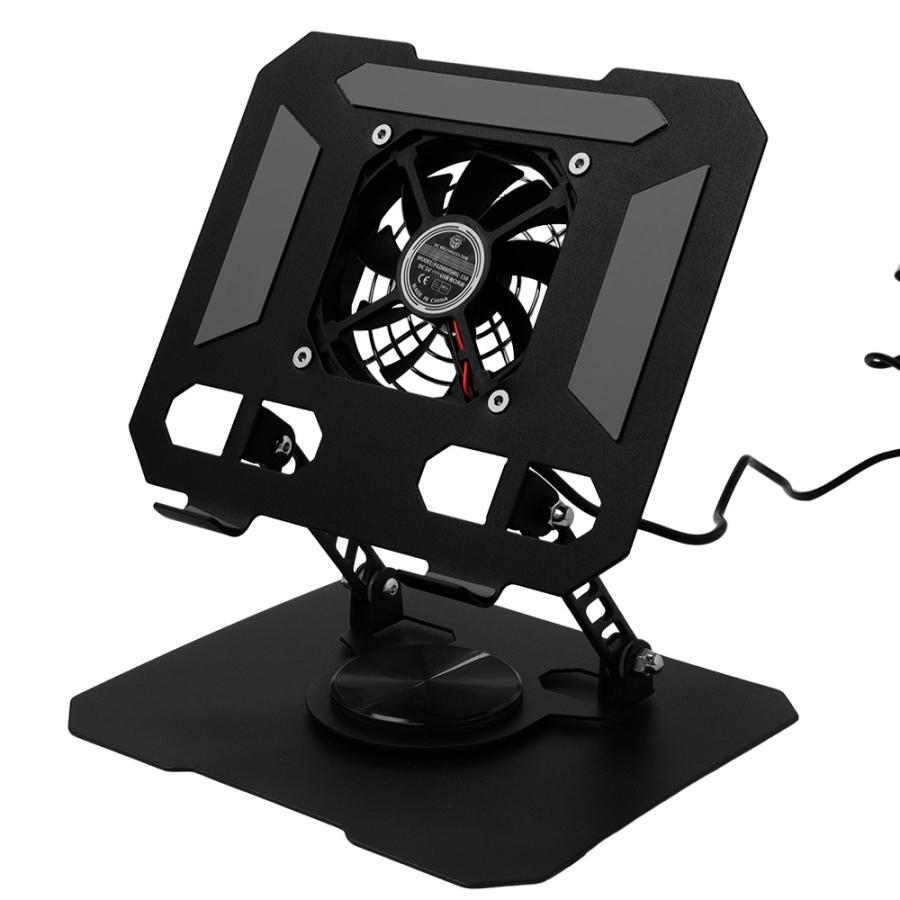 タブレットスタンド 卓上 ipad 冷却ファン 360度回転 4インチ~12.9