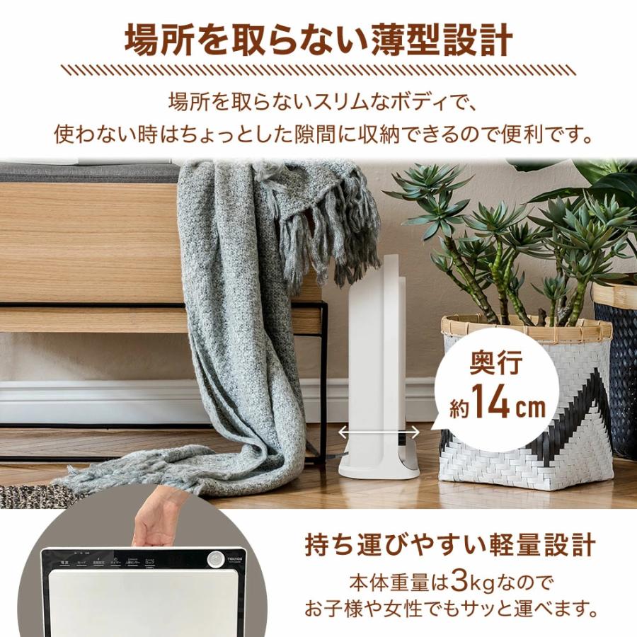 TEKNOS（テクノス） セラミックヒーター 電気ストーブ 電気温風