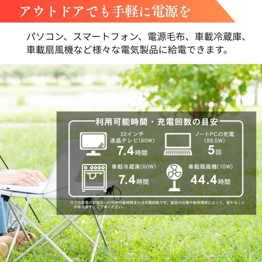 ポータブル電源 大容量 アウトドア 500W ポータブルバッテリー 小型