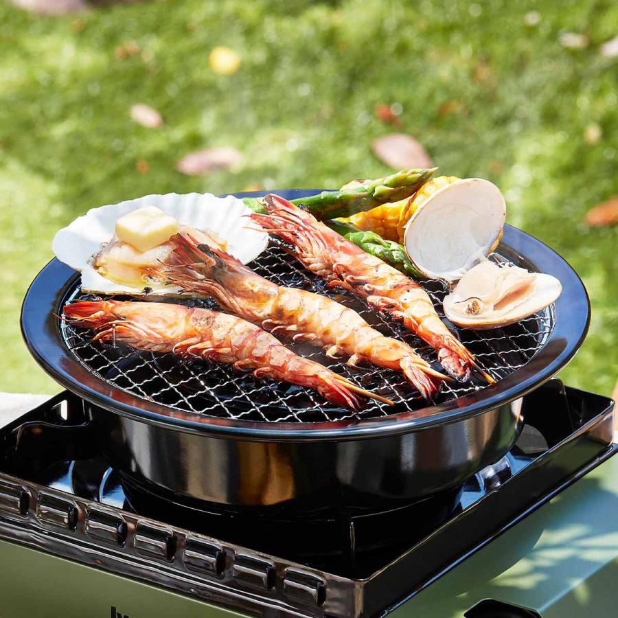 網焼プレート カセットコンロ用 焼き網 炙り 網 あみ 丸型 七輪 焼網2