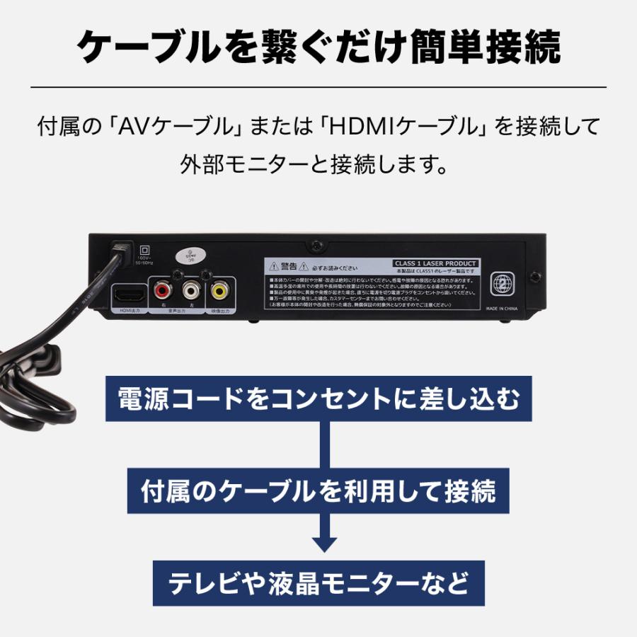 ヒロ・コーポレーション DVDプレーヤー HDMI ケーブル付 高画質 多機能