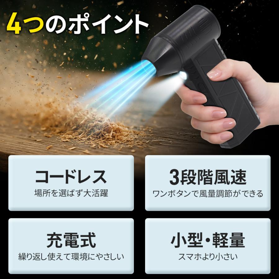 お取引き中　新品　ブロワー　超強風 ブロワー 充電式 小型 強力 洗車 エアダスター 電動エアダスター 電動