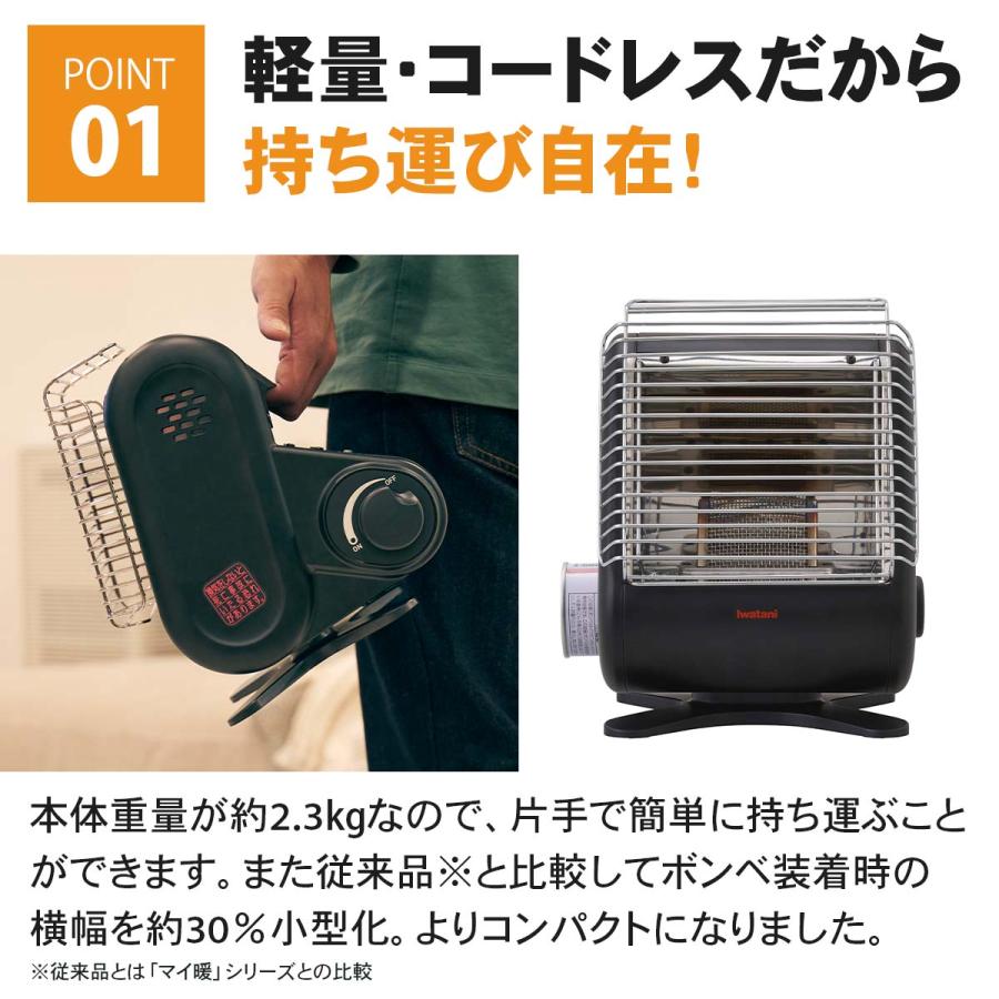 Iwatani（イワタニ） カセットガスストーブ ストーブ マイ暖mini