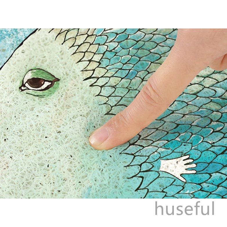 年末のプロモーション大特価 入浴用品 かわいいバスマット バスルーム シャワールーム マリン キュート お風呂マット 浴室内マット お魚さんのイラスト 爽やかカラー 滑り止め付き かわいい バスマット シャワールーム おしゃれ 足ふきマット 吸水 Dタイプ Www