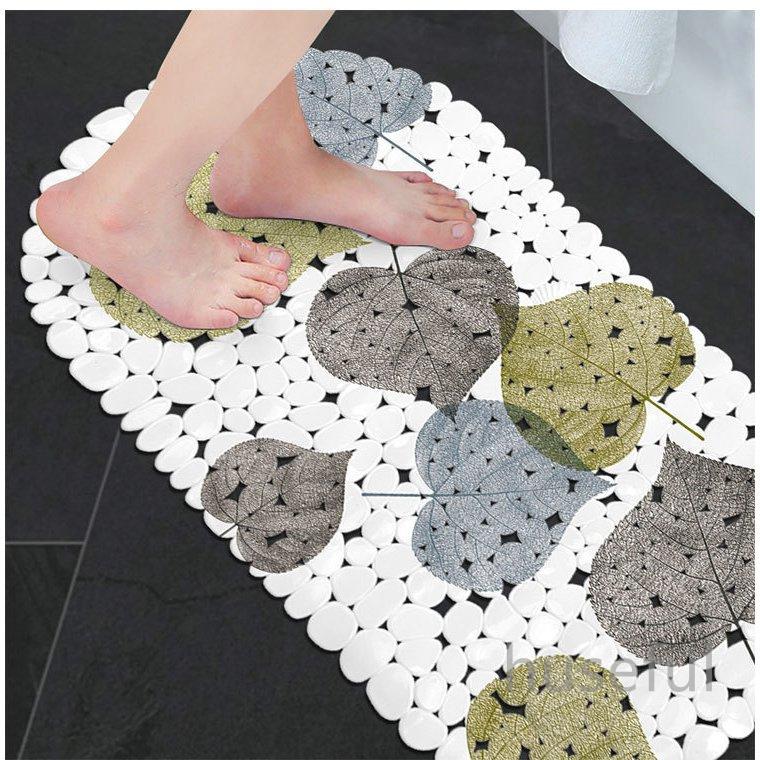 バスマット お風呂マット 浴室内マット 爽やかなイラスト Pvc 滑り止め付き 楕円形 滑り止め 安全 おしゃれ かわいい インテリア雑貨 トイレマット 羽根 Hsfl Huseful 通販 Yahoo ショッピング