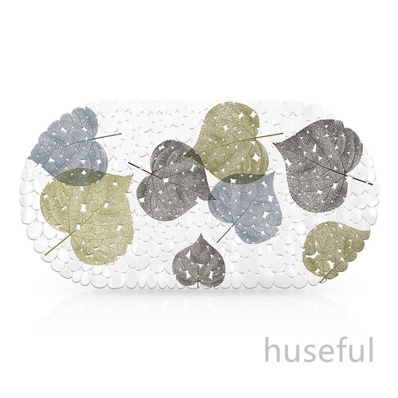 バスマット お風呂マット 浴室内マット 爽やかなイラスト Pvc 滑り止め付き 楕円形 滑り止め 安全 おしゃれ かわいい インテリア雑貨 トイレマット Hsfl Huseful 通販 Yahoo ショッピング