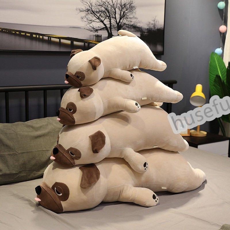 ぬいぐるみ パグ 犬 可愛い 部屋飾り もちもち 柔らかい プレゼント 添寝枕 癒し 置物 家具の装飾60cm
