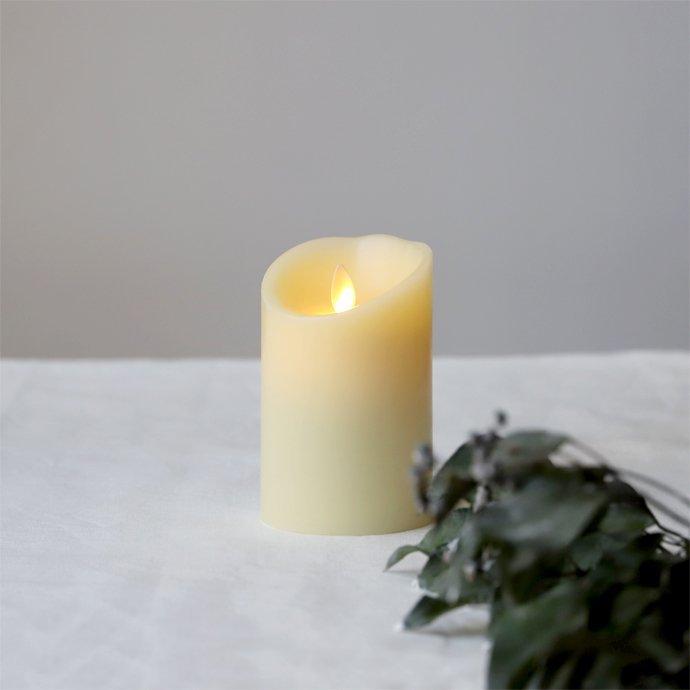定価約6,000円 揺らぐ灯り ルミナラ アイボリー LEDキャンドル Sサイズ LED キャンドル リアル ライト S 123mm タイマー付き ゆらぎ