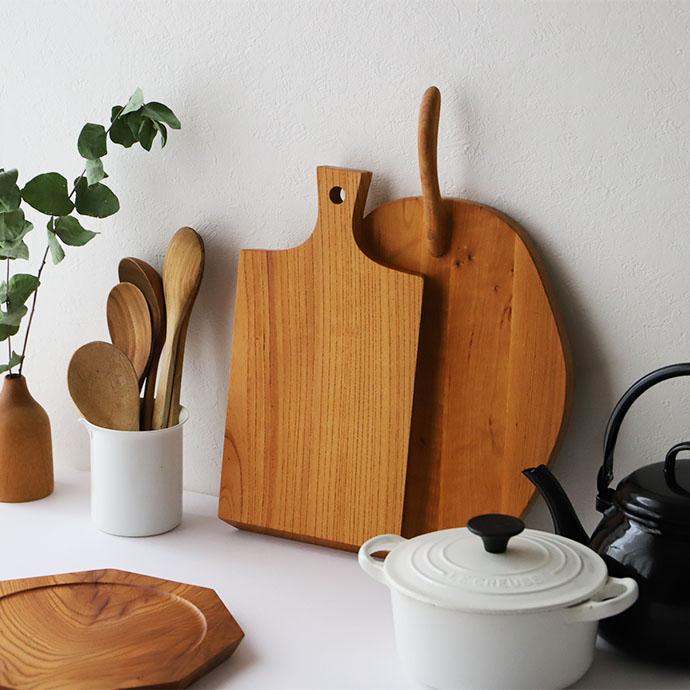 ハンドル付き カッティングボード 木製 オードブル トレー 取っ手 天然