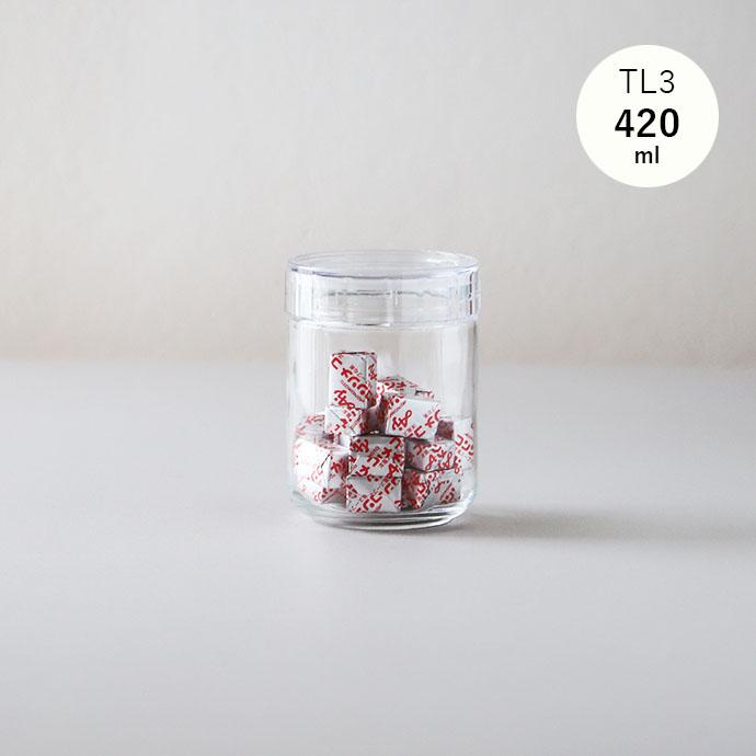 セラーメイト 保存容器 チャーミークリアー タフ TL3（420ml） ガラス